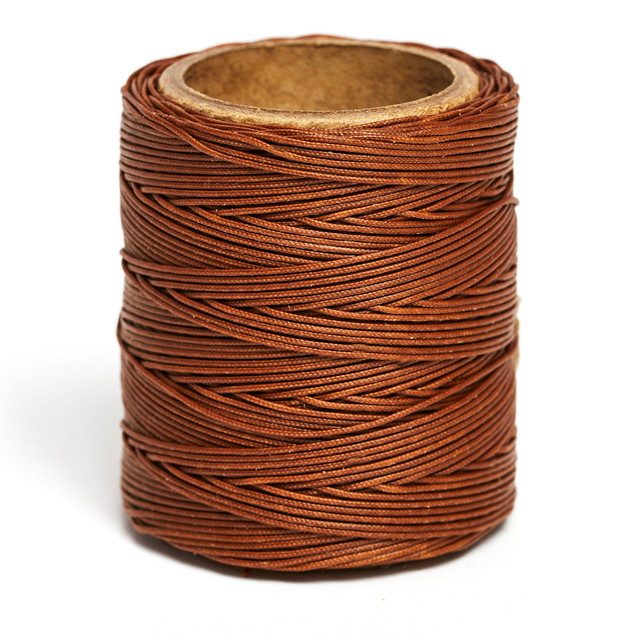 Maine Thread, Braided Waxed Cord, 70 yard spool, Russet