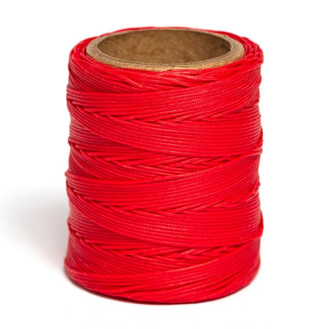 Maine Thread, Braided Waxed Cord, 70 yard spool, Fireball