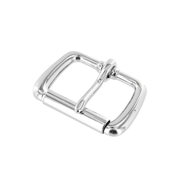 B8492 1 1/4" Nickel Plate, Roller Buckle, Solid Brass-LL