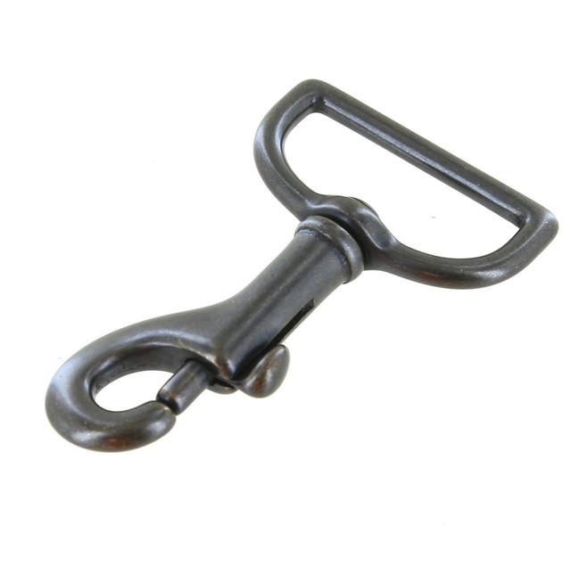 3010 1 1/4" Extra Dark Antique Brass, Swivel Bolt Snap, Solid Brass-LL