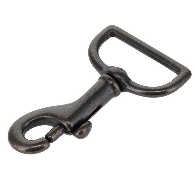 3010 1 1/4" Extra Dark Antique Brass, Swivel Bolt Snap, Solid Brass-LL