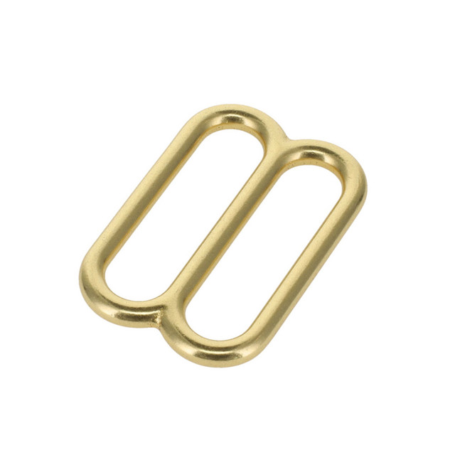 20114 Natural Brass, Double Loop, Solid Brass-LL, Multiple Sizes