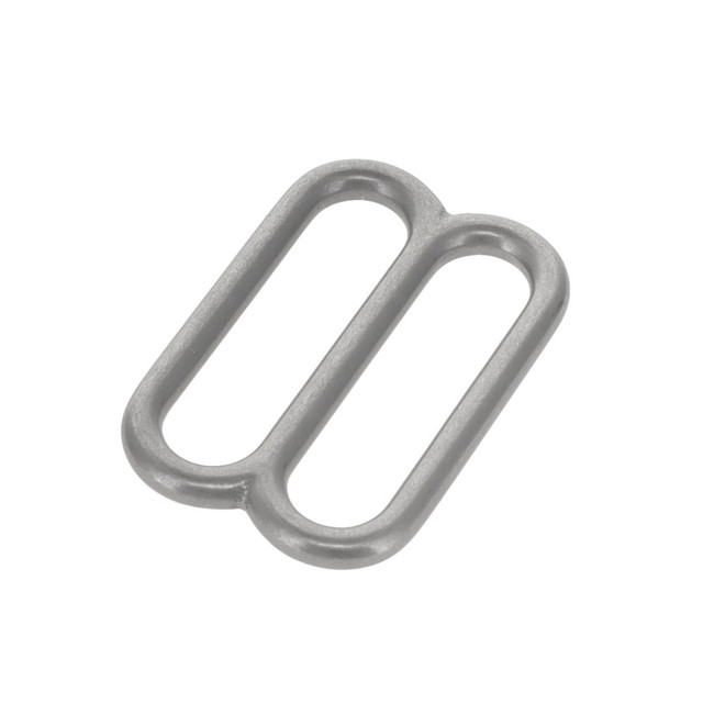 20114 Nickel Matte, Double Loop, Solid Brass-LL, Multiple Sizes