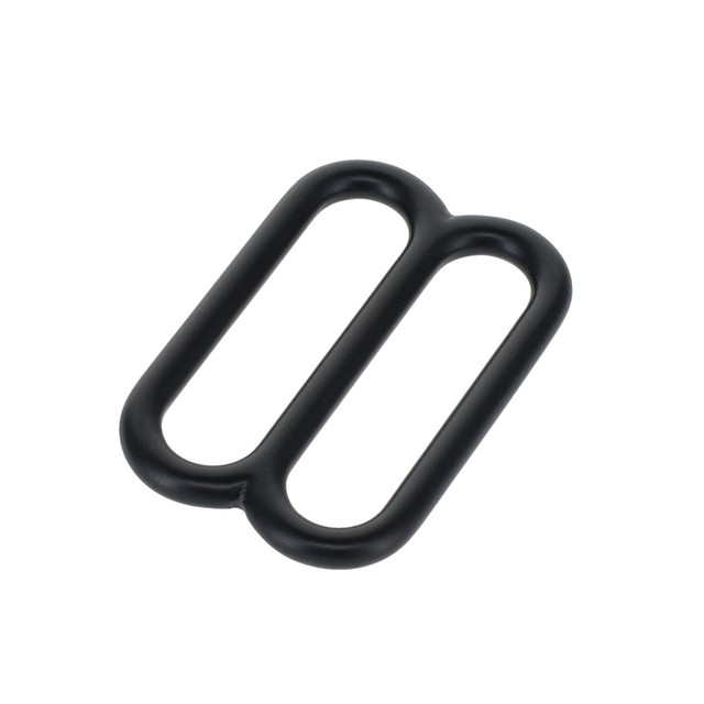 20114 PVD Black Matte, Double Loop, Solid Brass-LL, Multiple Sizes