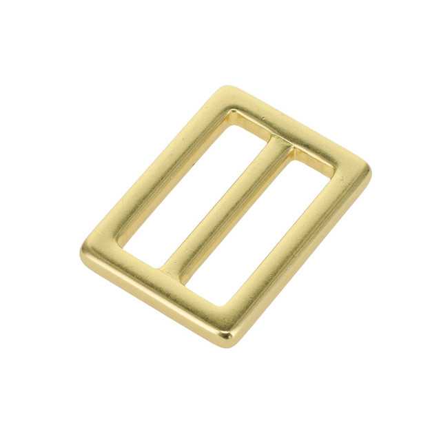 B7102 Natural Brass, Square Double Loop, Solid Brass-LL, Multiple Sizes