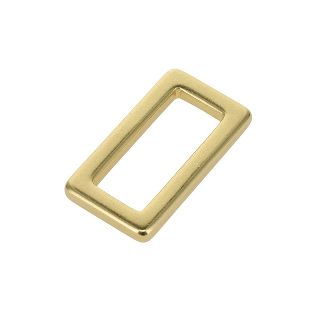 B7103 Natural Brass, Square Single Loop, Solid Brass-LL, Multiple Sizes
