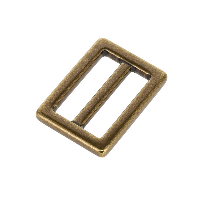 B7102 Antique Brass, Square Double Loop, Solid Brass-LL, Multiple Sizes