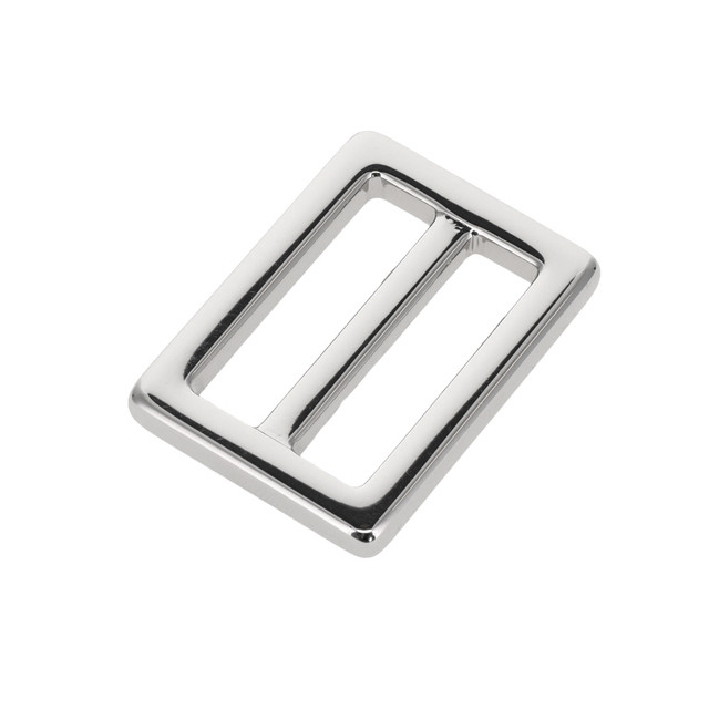 B7102 Nickel Plate, Square Double Loop, Solid Brass-LL, Multiple Sizes