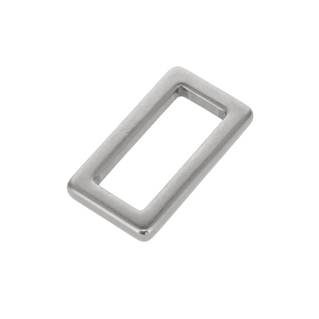 B7103 Nickel Matte, Square Single Loop, Solid Brass-LL, Multiple Sizes