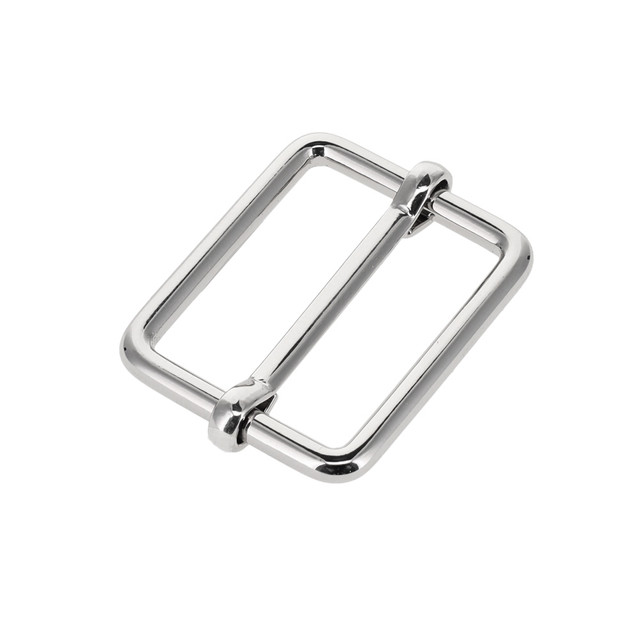 B9410 Nickel Plate, Double Loop w/ Slider Bar, Solid Brass-LL, Multiple Sizes