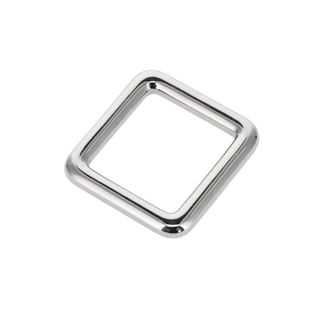 B7101 Nickel Plate, Square Ring, Solid Brass-LL, Multiple Sizes