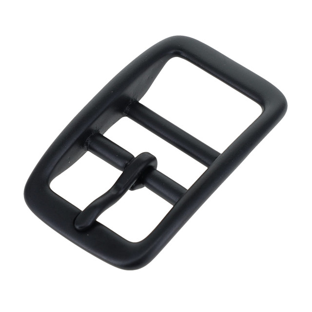 C5384 PVD Black Matte, Double Bar Buckle, Solid Brass-LL