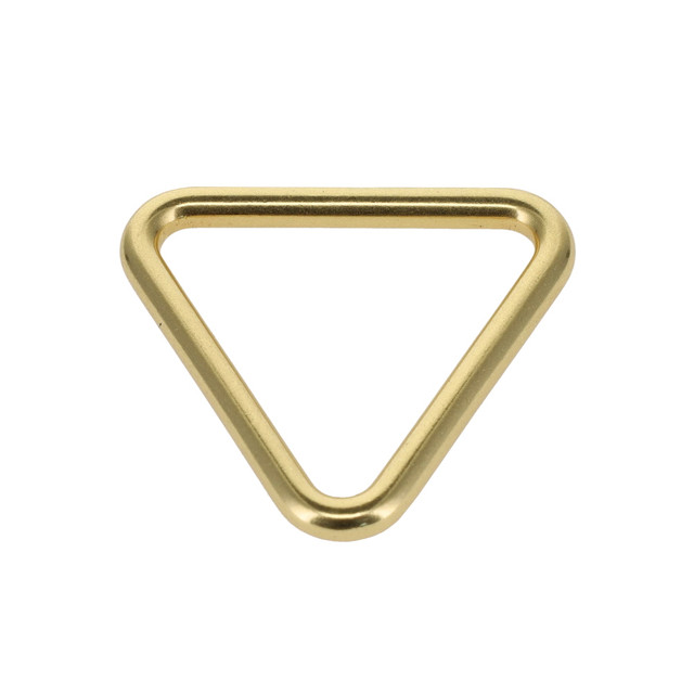 B9360 Natural Brass, Triangle Loop, Solid Brass-LL, Multiple Sizes