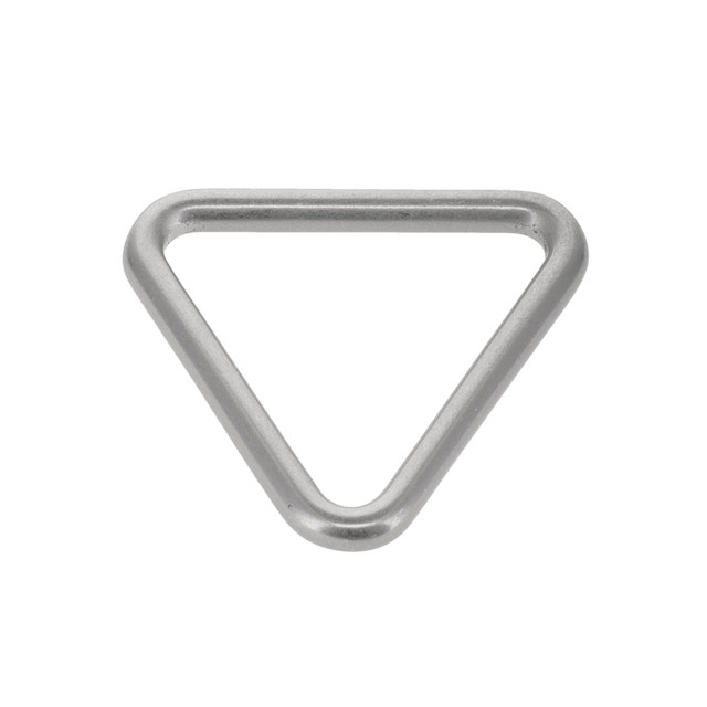 B9360 Nickel Matte, Triangle Loop, Solid Brass-LL, Multiple Sizes
