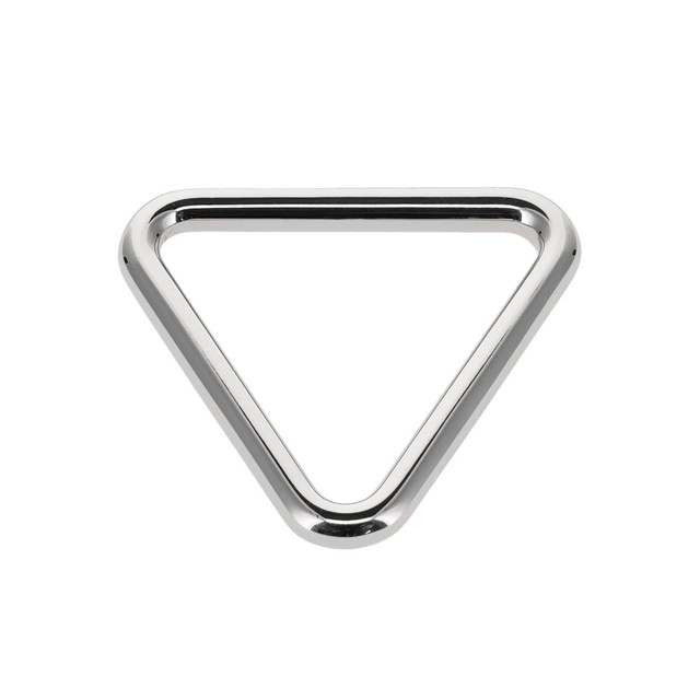 B9360 Nickel Plate, Triangle Loop, Solid Brass-LL, Multiple Sizes