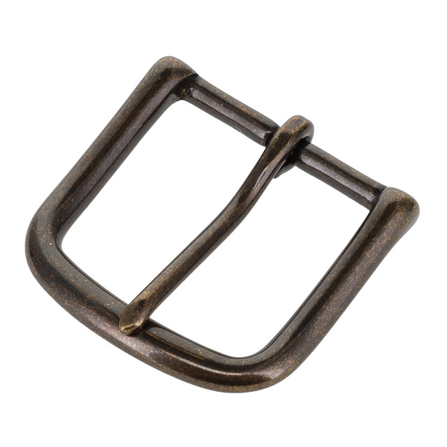 1035 Antique Brass, Heel Bar Buckle, Solid Brass-LL, Multiple Sizes
