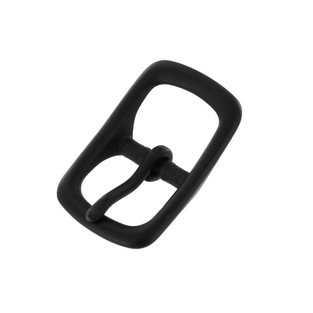 1210 PVD Black Matte, Center Bar Buckle, Solid Brass-LL, Multiple Sizes