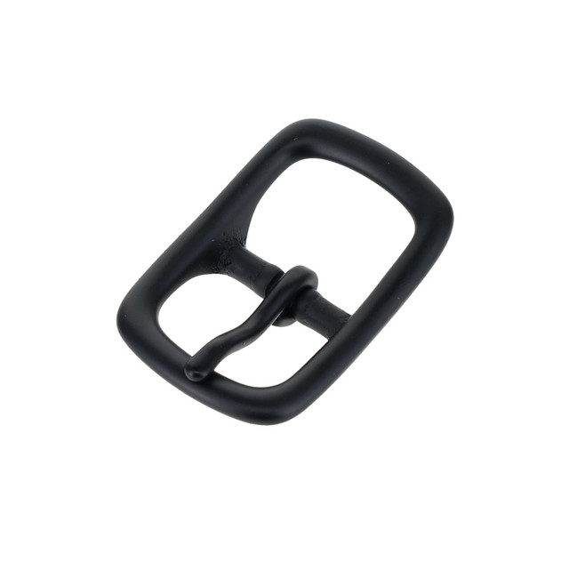 1210 PVD Black Matte, Center Bar Buckle, Solid Brass-LL