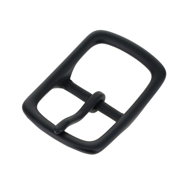 1210 PVD Black Matte, Center Bar Buckle, Solid Brass-LL
