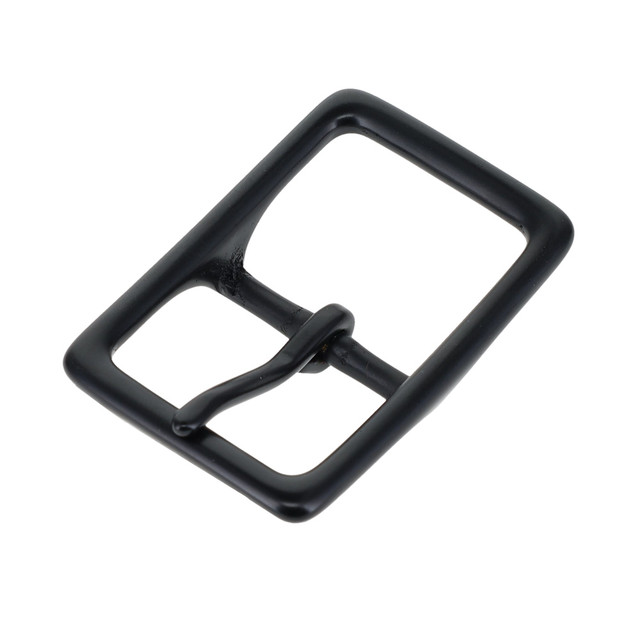 121 PVD Black Matte, Center Bar Buckle, Solid Brass-LL