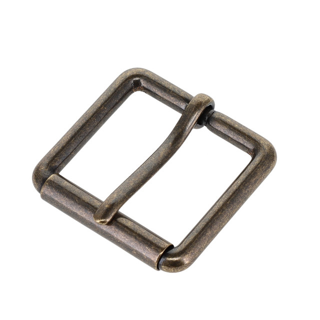 B7100 Antique Brass, Roller Buckle, Solid Brass-LL, Multiple Sizes
