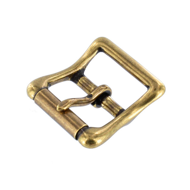 B6226 Antique Brass, Roller Buckle, Solid Brass-LL, Multiple Sizes