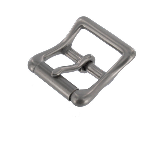 B6226 Nickel Matte, Roller Buckle, Solid Brass-LL, Multiple Sizes