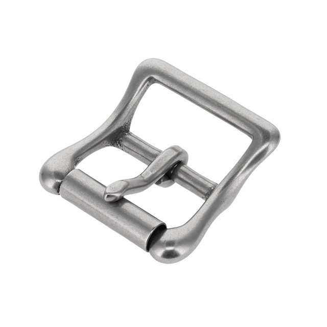 B6226 Nickel Matte, Roller Buckle, Solid Brass-LL