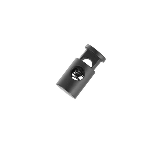 C5538 7/16" Black Matte, Single Barrel Cord Lock, Zinc