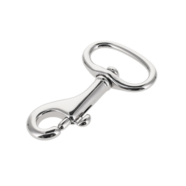 79 Nickel Plate, Swivel Bolt Snap, Solid Brass-LL, Multiple Sizes