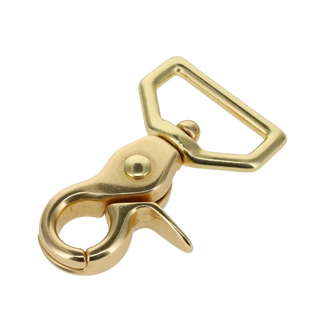 3002A Natural Brass, Swivel Trigger Snap, Solid Brass-LL