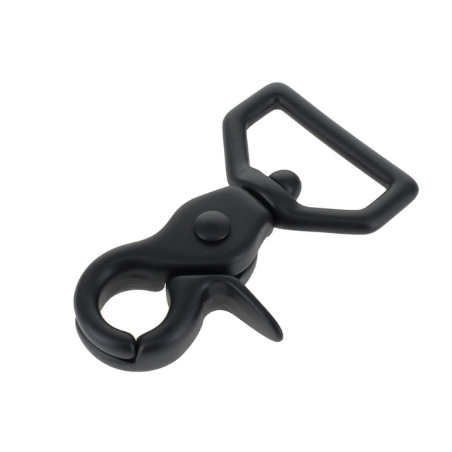 3002A PVD Black Matte, Swivel Trigger Snap, Solid Brass-LL, Multiple Sizes