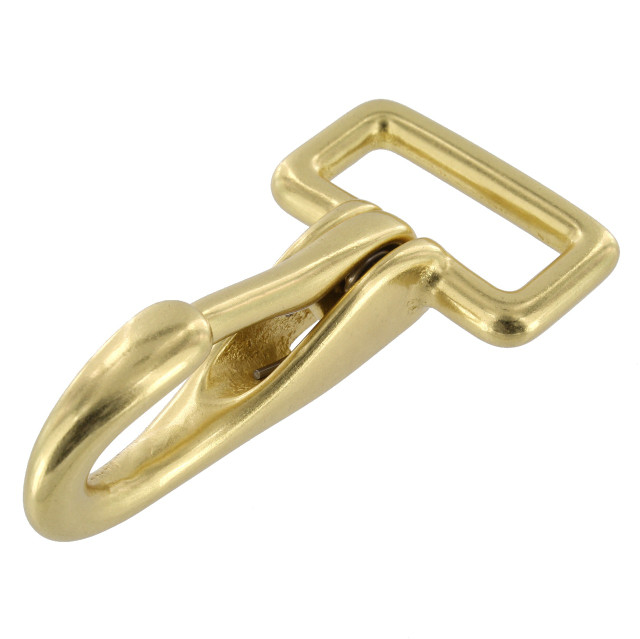 4250 Natural Brass, Halter Snap, Solid Brass-LL, Multiple Sizes
