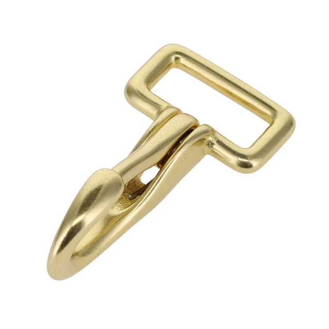 4250 Natural Brass, Halter Snap, Solid Brass-LL