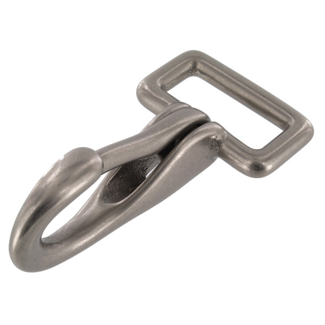 4250 Nickel Matte, Halter Snap, Solid Brass-LL, Multiple Sizes