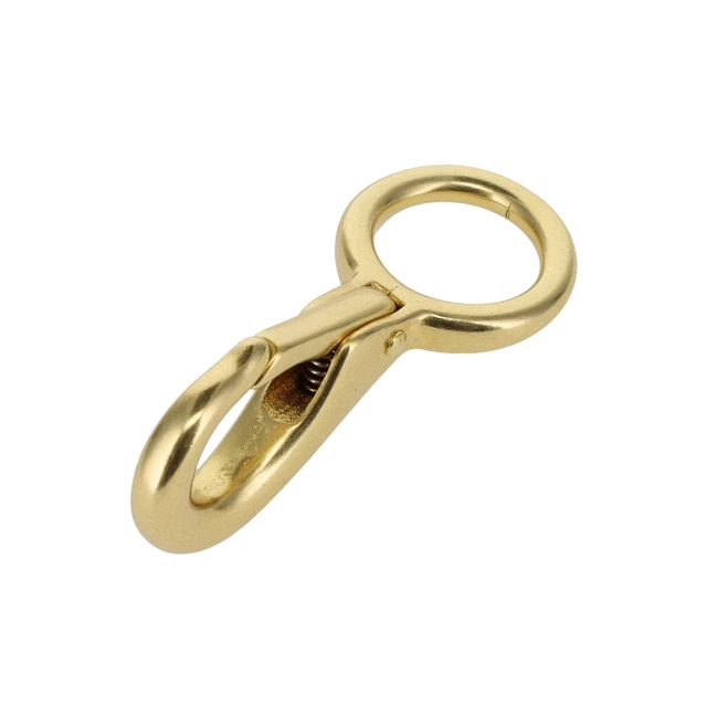 B9585 Natural Brass, Lever Snap, Solid Brass-LL