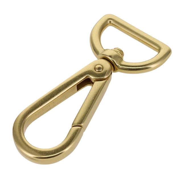 4010N Natural Brass, Swivel Lever Snap, Solid Brass-LL