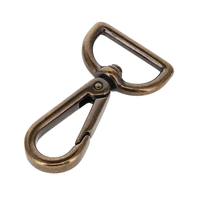 4005N Antique Brass, Swivel Lever Snap, Solid Brass-LL, Multiple Sizes