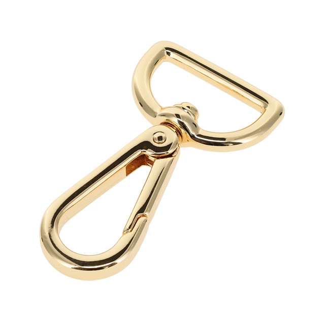 4005N Gold Plate, Swivel Lever Snap, Solid Brass-LL, Multiple Sizes