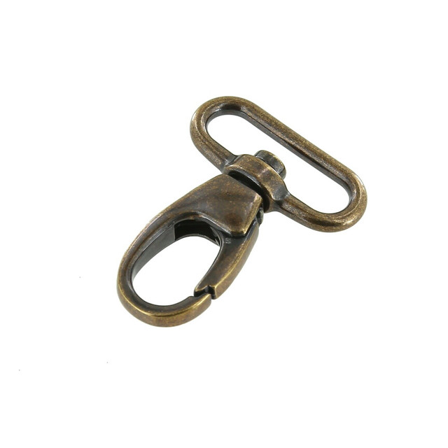 B6915 Antique Brass, Swivel Lever Snap, Solid Zinc, Multiple Sizes