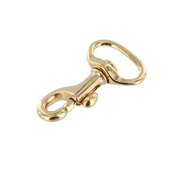 59 Gold Plate, Swivel Bolt Snap, Solid Brass-LL, Multiple Sizes