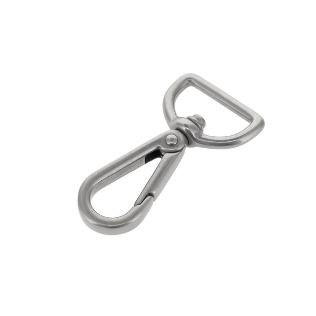 4000N Nickel Matte, Swivel Lever Snap, Solid Brass-LL, Multiple Sizes