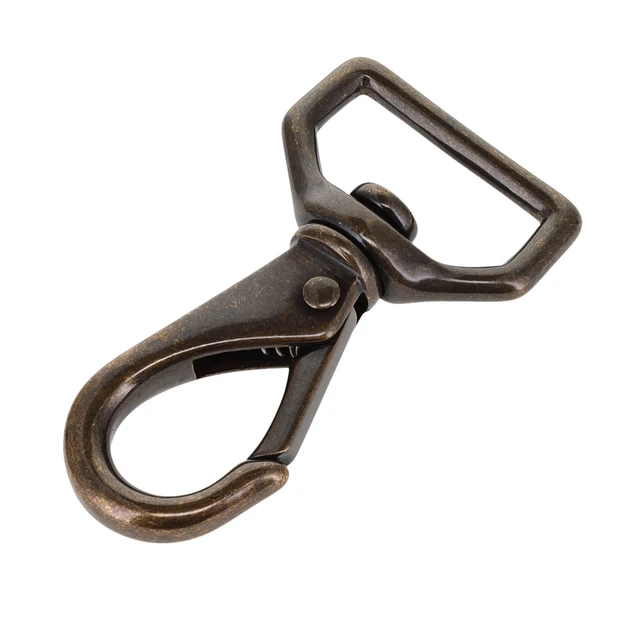 240 Antique Brass, Swivel Lever Snap, Solid Brass-LL