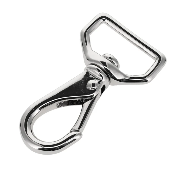 240 Nickel Plate, Swivel Lever Snap, Solid Brass-LL