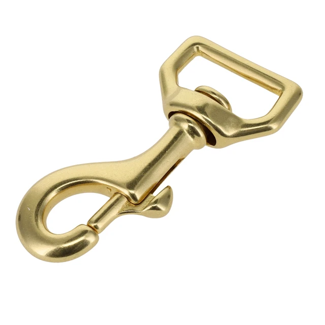 3600 Natural Brass, Swivel Bolt Snap, Solid Brass-LL
