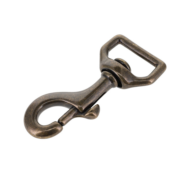 3600 Antique Brass, Swivel Bolt Snap, Solid Brass-LL, Multiple Sizes