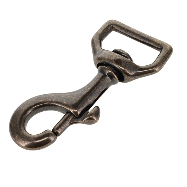 3600 Antique Brass, Swivel Bolt Snap, Solid Brass-LL