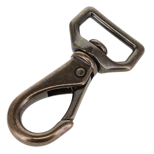 250 Antique Brass, Swivel Lever Snap, Solid Brass-LL