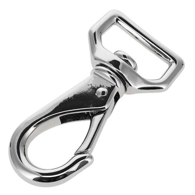 250 Nickel Plate, Swivel Lever Snap, Solid Brass-LL