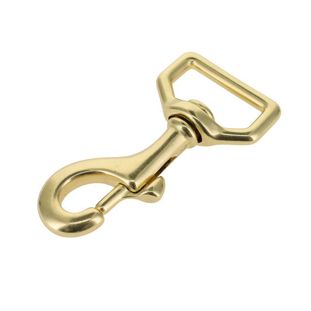 3500 Natural Brass, Swivel Bolt Snap, Solid Brass-LL, Multiple Sizes